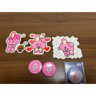 BT21 ステッカー 缶バッジ(アイドルグッズ)