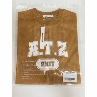 【残りわずか】ATEEZ Wonderwall A.T.Z Tシャツ ブラウン(アイドルグッズ)