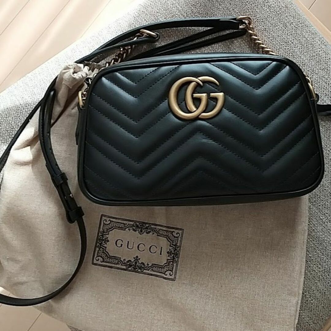 玄関先渡し GUCCI／グッチ GGマーモント キルティング スモール