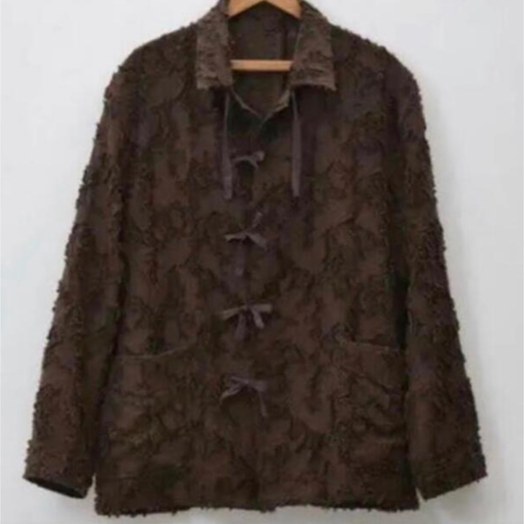 1LDK SELECT(ワンエルディーケーセレクト)のMASU JACQARD PAJAMA BLOUSON（BROWN） メンズのジャケット/アウター(ブルゾン)の商品写真