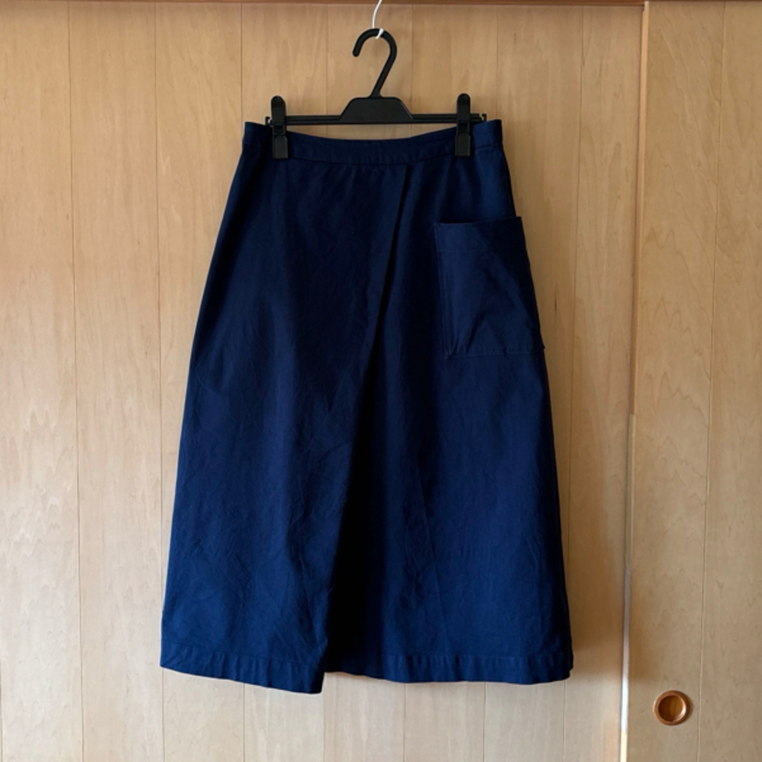 MUJI (無印良品)(ムジルシリョウヒン)の無印のチノイージーセミフレアスカート レディースのスカート(ロングスカート)の商品写真