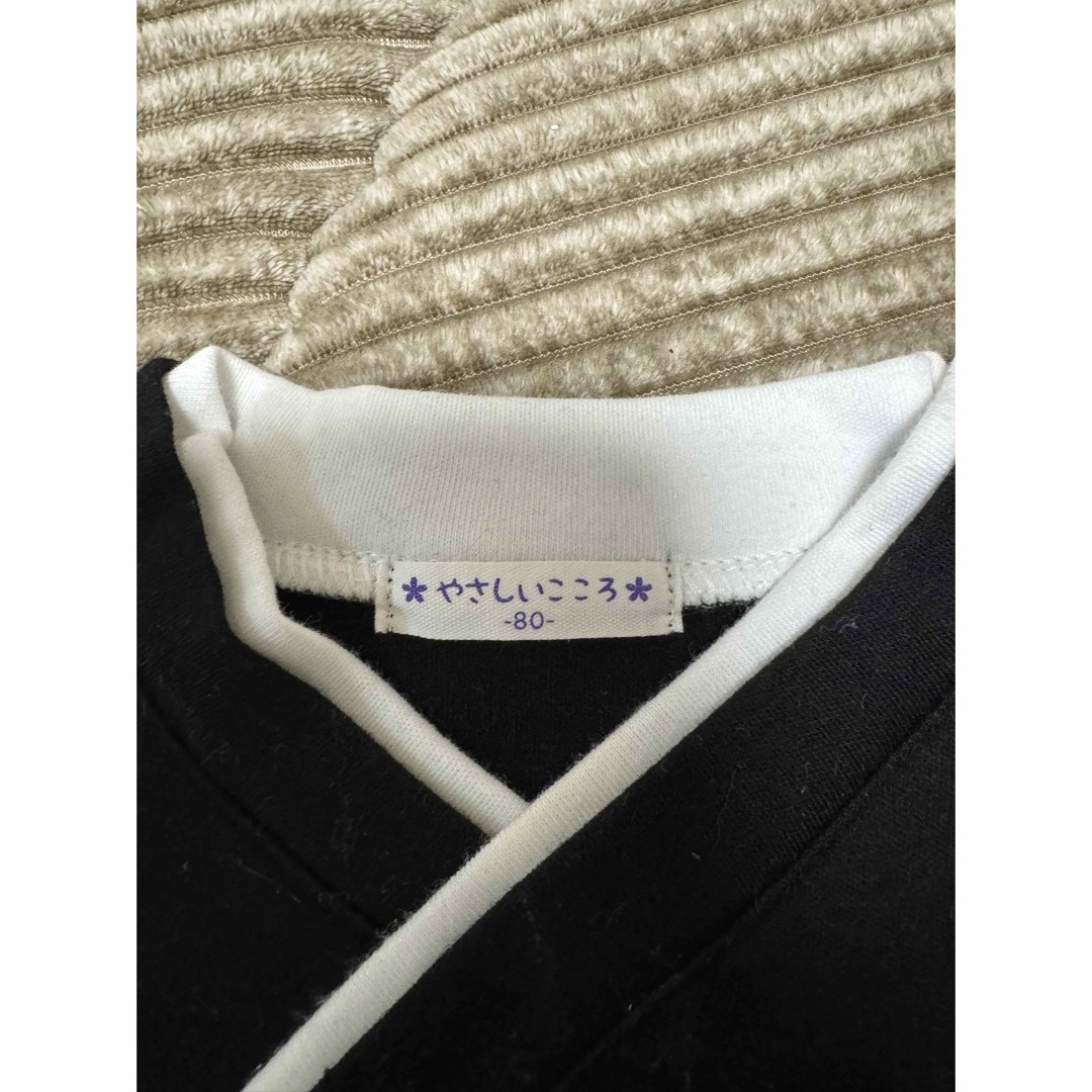 袴 ロンパース/80センチ 足袋ソックス付き キッズ/ベビー/マタニティのベビー服(~85cm)(ロンパース)の商品写真