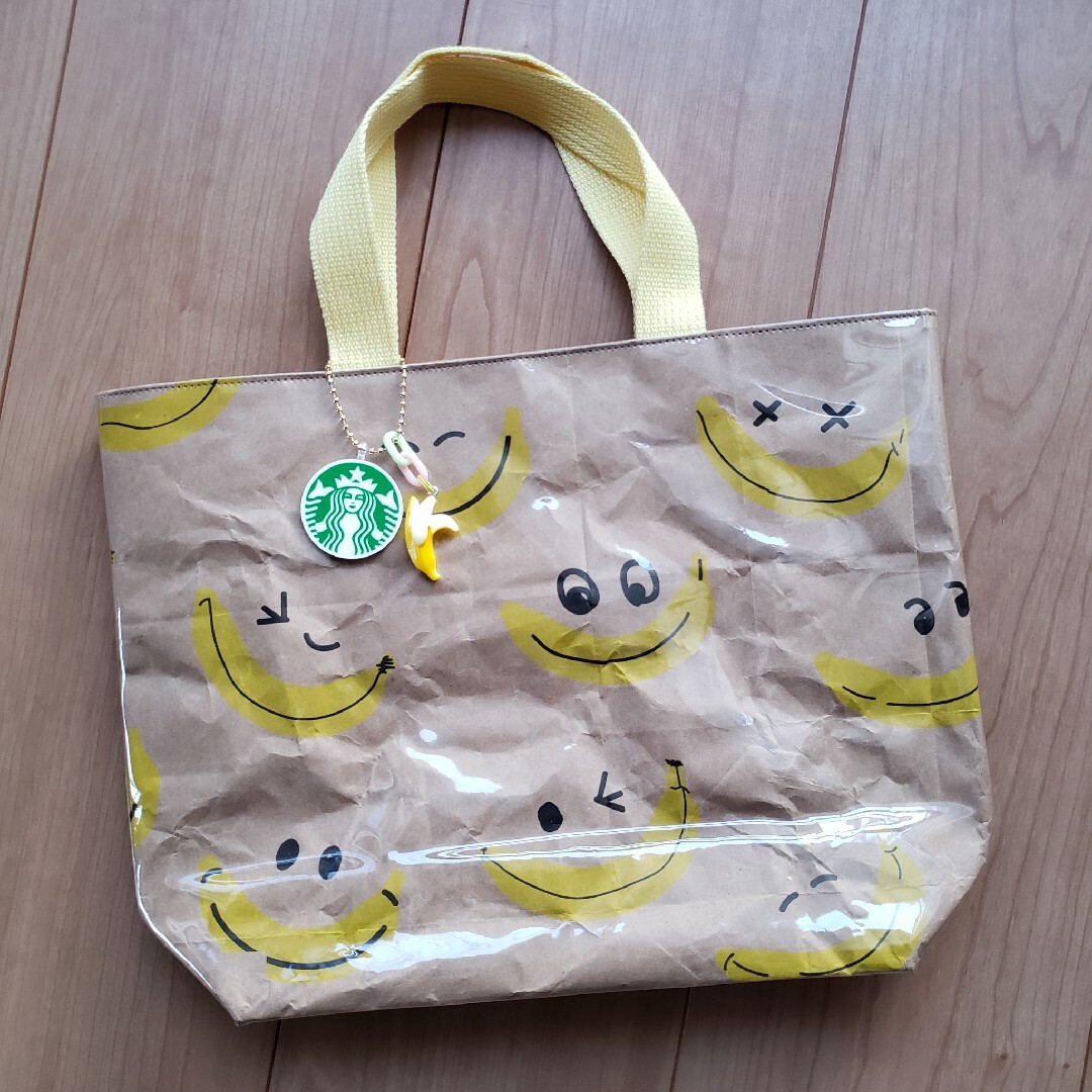 Starbucks Coffee(スターバックスコーヒー)の専用⭐ハンドメイド紙袋リメイクポーチスターバックス舟形トートバッグ大きめポーチ ハンドメイドのファッション小物(バッグ)の商品写真
