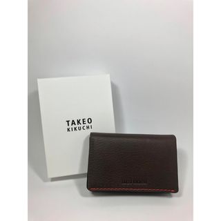 タケオキクチ(TAKEO KIKUCHI)の【新品未使用】タケオキクチ　名刺入れ　チョコ(名刺入れ/定期入れ)