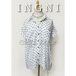 イング(INGNI)の* INGNI *  シフォン シースルー ドット シャツ(シャツ/ブラウス(半袖/袖なし))