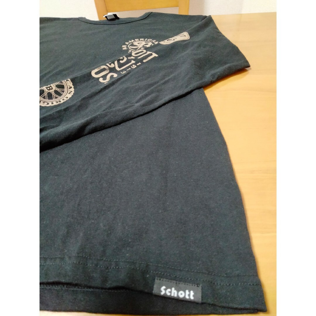 schott(ショット)の【№３４３】✨Schott　Tシャツ　黒　M メンズのトップス(Tシャツ/カットソー(七分/長袖))の商品写真