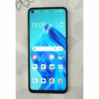 オッポ(OPPO)のOPPO Reno5 A (アイスブルー) Simフリー 傷ナシ・オマケ有（A）(スマートフォン本体)