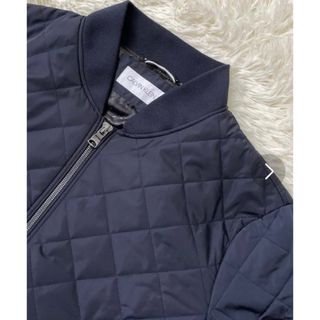 カルバンクライン(Calvin Klein)のカルバンクライン 中綿 キルティングジャケット MA-1 ネイビー L　A319(その他)