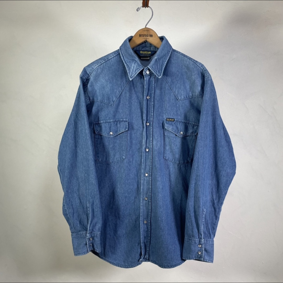 OshKosh(オシュコシュ)の70s  USA製 size17 XL osh kosh デニムウエスタンシャツ メンズのトップス(シャツ)の商品写真