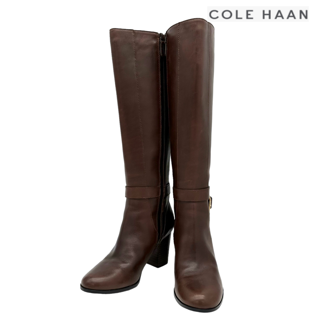 Cole Haan(コールハーン)の〈美品〉COLE HAAN コールハーン【22.5】サイドジップ ロングブーツ レディースの靴/シューズ(ブーツ)の商品写真