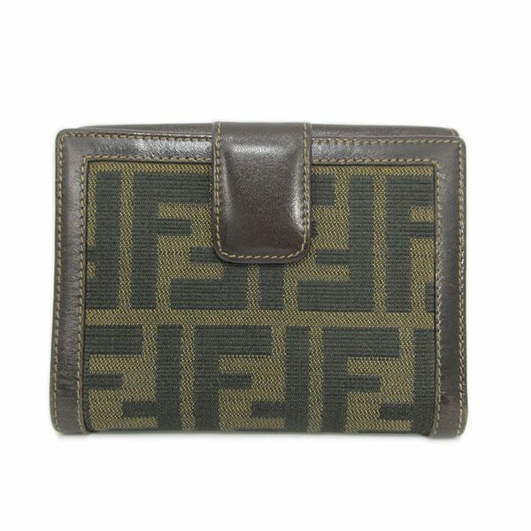 FENDI】フェンディ ズッカ柄 二つ折り財布 ランクB レディース