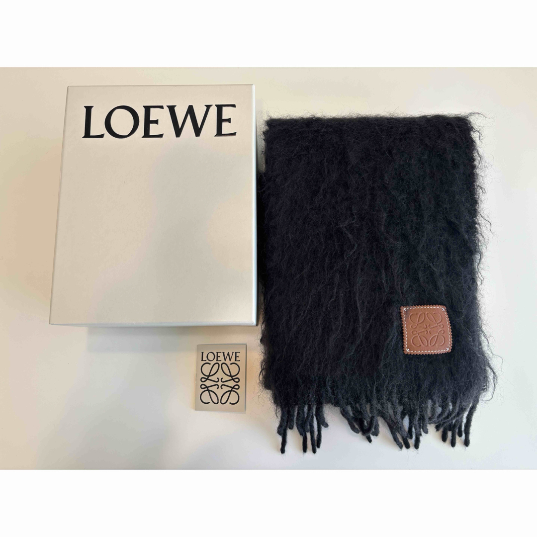LOEWE(ロエベ)の【ボックス付き】LOEWE モヘアマフラーWOOL AND MOHAIR レディースのファッション小物(マフラー/ショール)の商品写真
