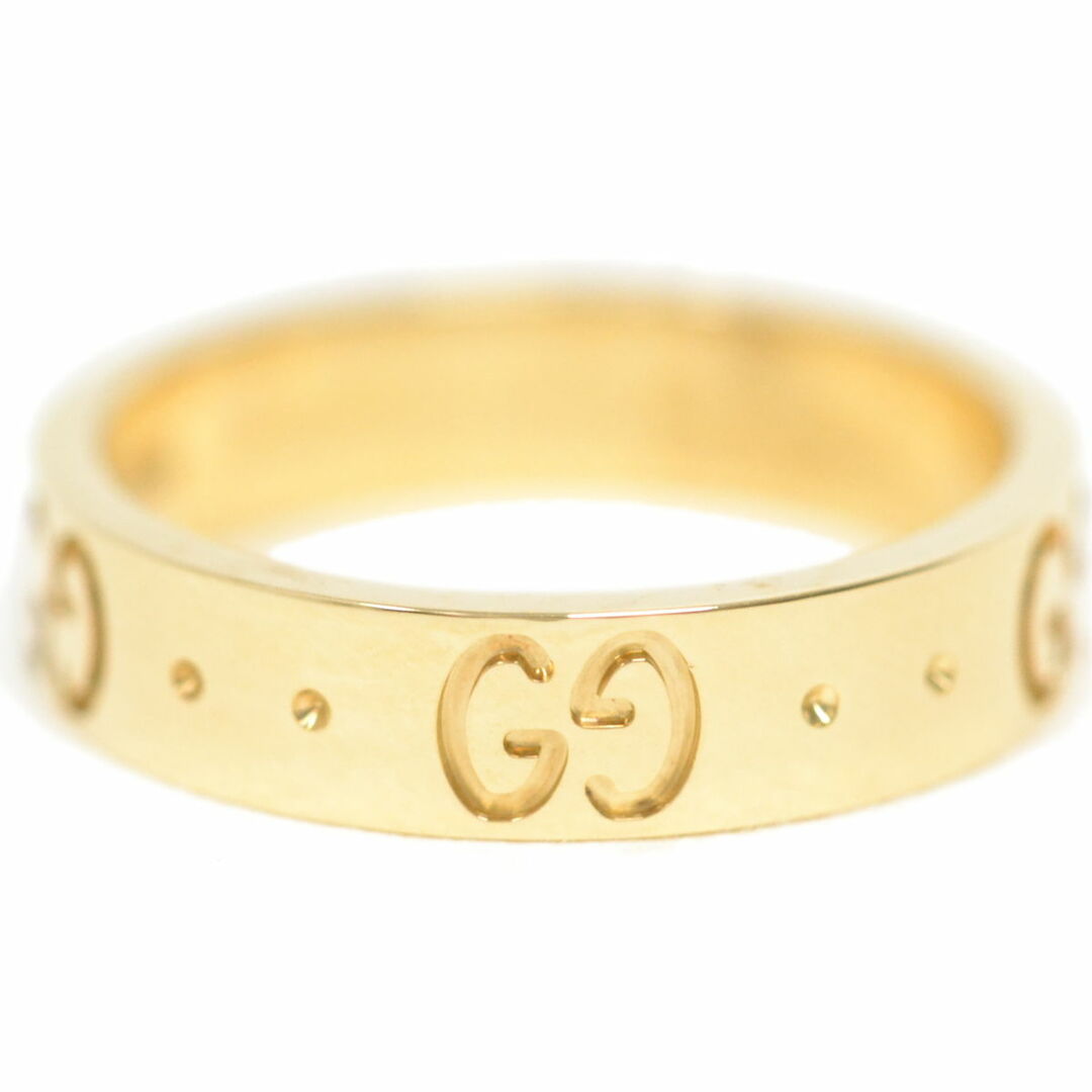Gucci(グッチ)の本物 グッチ GUCCI GG アイコンリング 750 YG リング 指輪 8 7.5号 イエローゴールド Icon アクセサリー ジュエリー 中古 レディースのアクセサリー(リング(指輪))の商品写真
