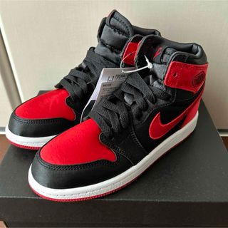 ナイキ(NIKE)のエアジョーダン1 レトロ High OG "Satin Bred" 20cm(スニーカー)