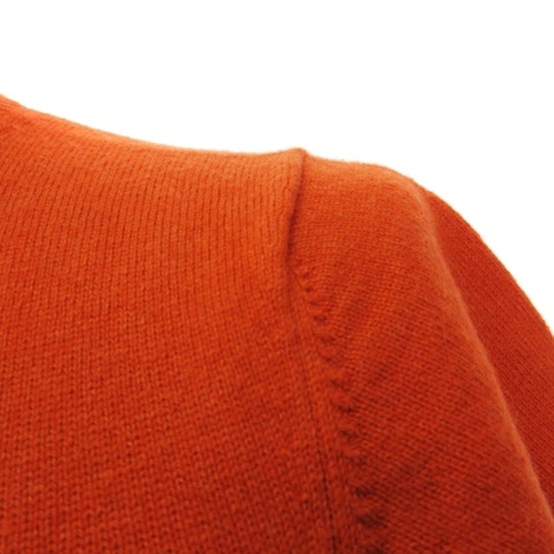 other(アザー)のクウィニー ニット セーター 半袖 Vネック 無地 オレンジ S レディースのトップス(ニット/セーター)の商品写真