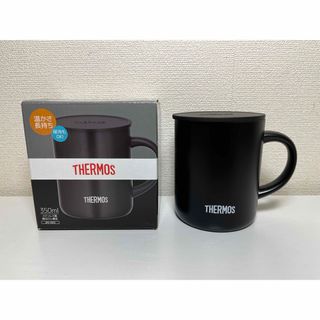 サーモス(THERMOS)のサーモス 真空断熱マグカップ 0.35L ブラック(グラス/カップ)