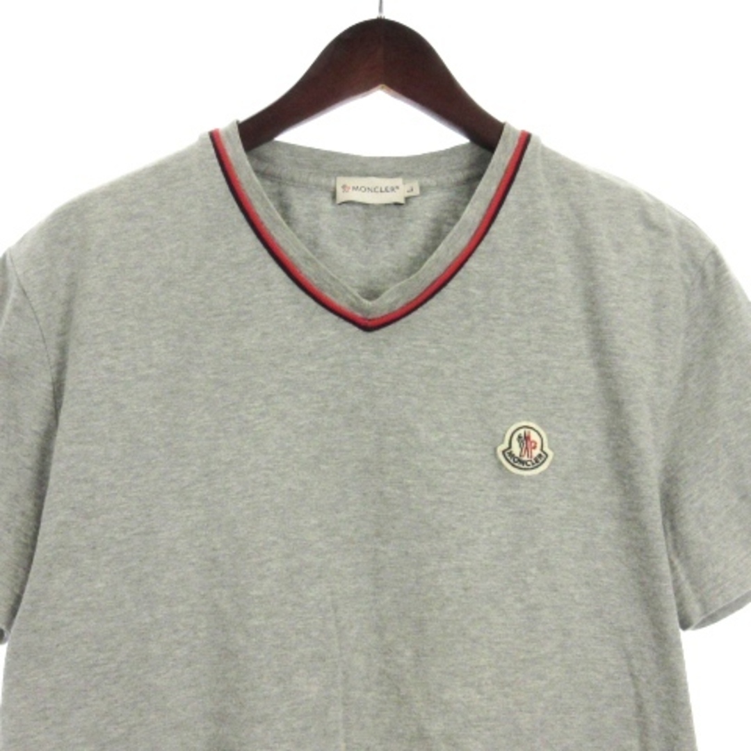 MONCLER(モンクレール)のモンクレール MONCLER Tシャツ カットソー 半袖 グレー L ■ECS メンズのトップス(Tシャツ/カットソー(半袖/袖なし))の商品写真