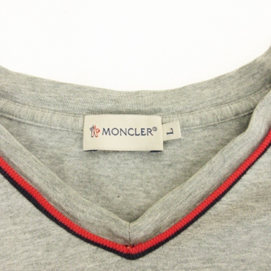 MONCLER(モンクレール)のモンクレール MONCLER Tシャツ カットソー 半袖 グレー L ■ECS メンズのトップス(Tシャツ/カットソー(半袖/袖なし))の商品写真