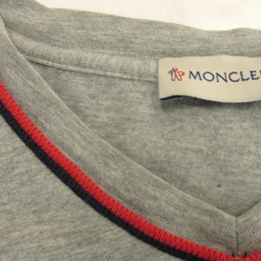 MONCLER(モンクレール)のモンクレール MONCLER Tシャツ カットソー 半袖 グレー L ■ECS メンズのトップス(Tシャツ/カットソー(半袖/袖なし))の商品写真