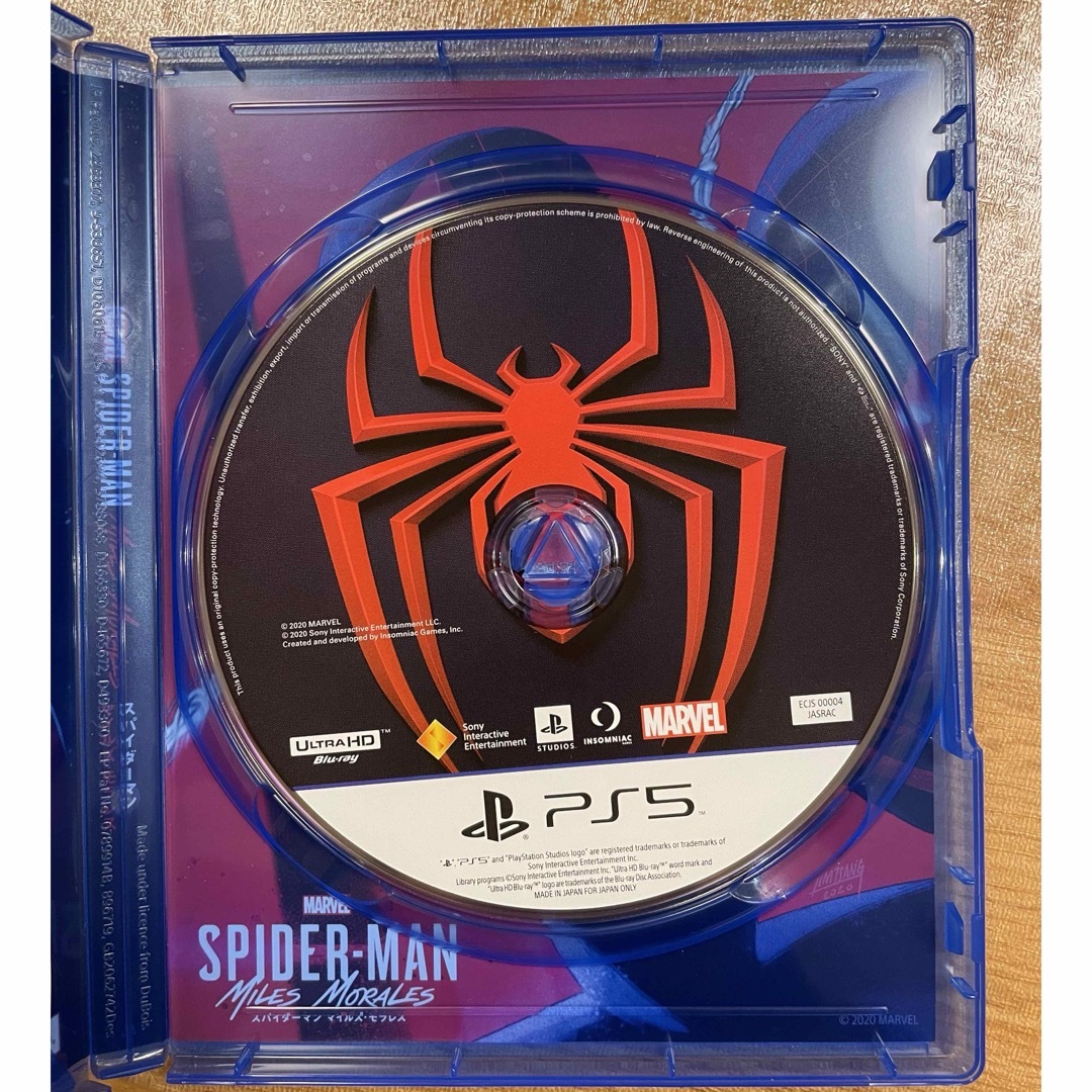 PlayStation(プレイステーション)のスパイダーマン　マイルズモラレス　PS5 エンタメ/ホビーのゲームソフト/ゲーム機本体(家庭用ゲームソフト)の商品写真