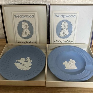 ウェッジウッド(WEDGWOOD)のウェッジウッド　小皿　2点(置物)