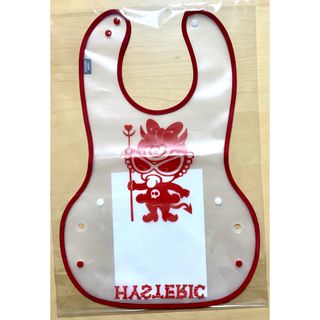 ヒスミニ☆正規品☆新品☆お食事エプロン☆赤☆デビルキン☆離乳食