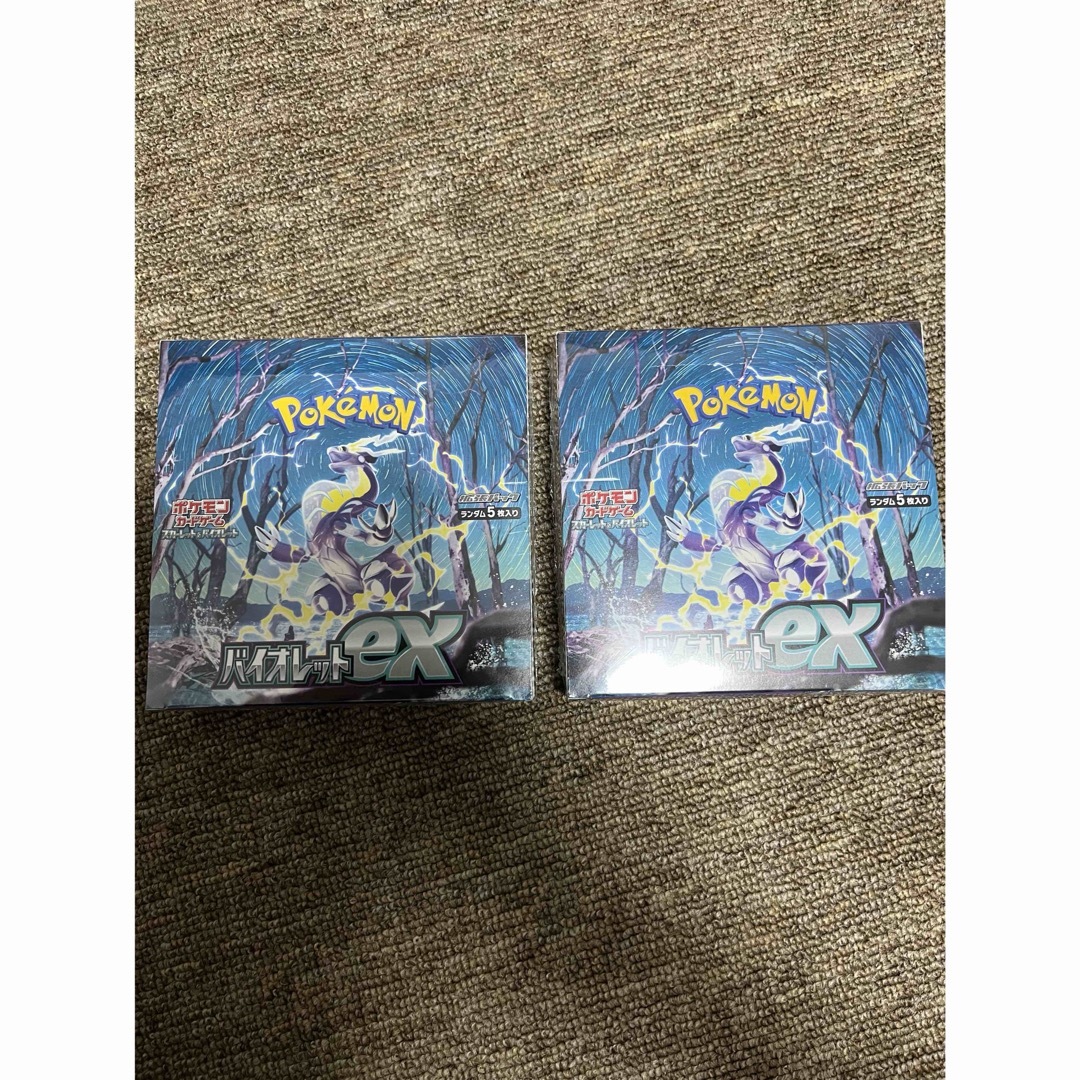 トレジャーシャイニー【訳あり】ポケモンカードバイオレット　2BOX ジャンク品