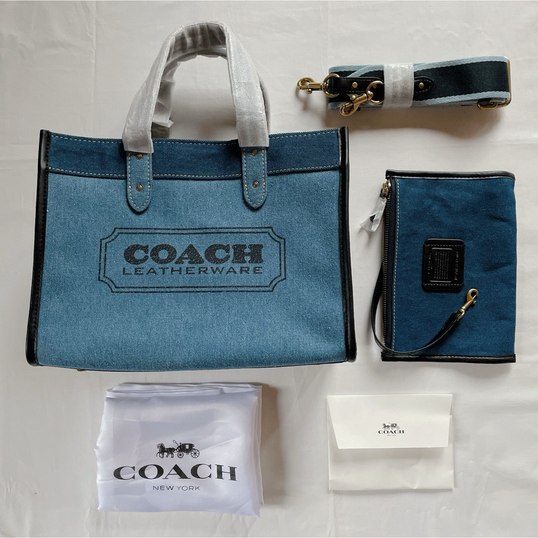 なっちゃんおすすめ一覧コーチ　COACH ブルー　デニム　ハンドバック　トートバッグ　ショルダー