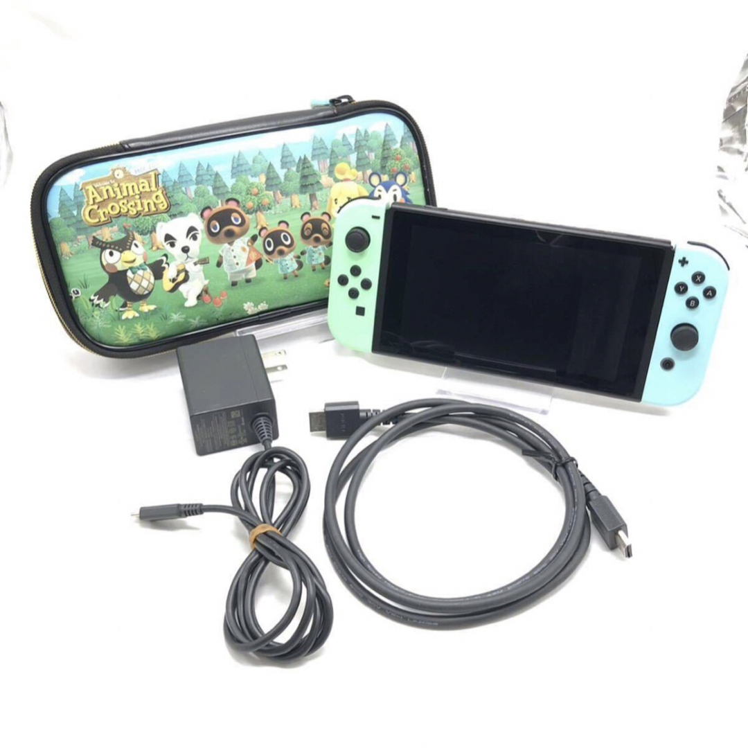 任天堂 Switch 本体 どうぶつの森エディション ソフトケース付き 中古