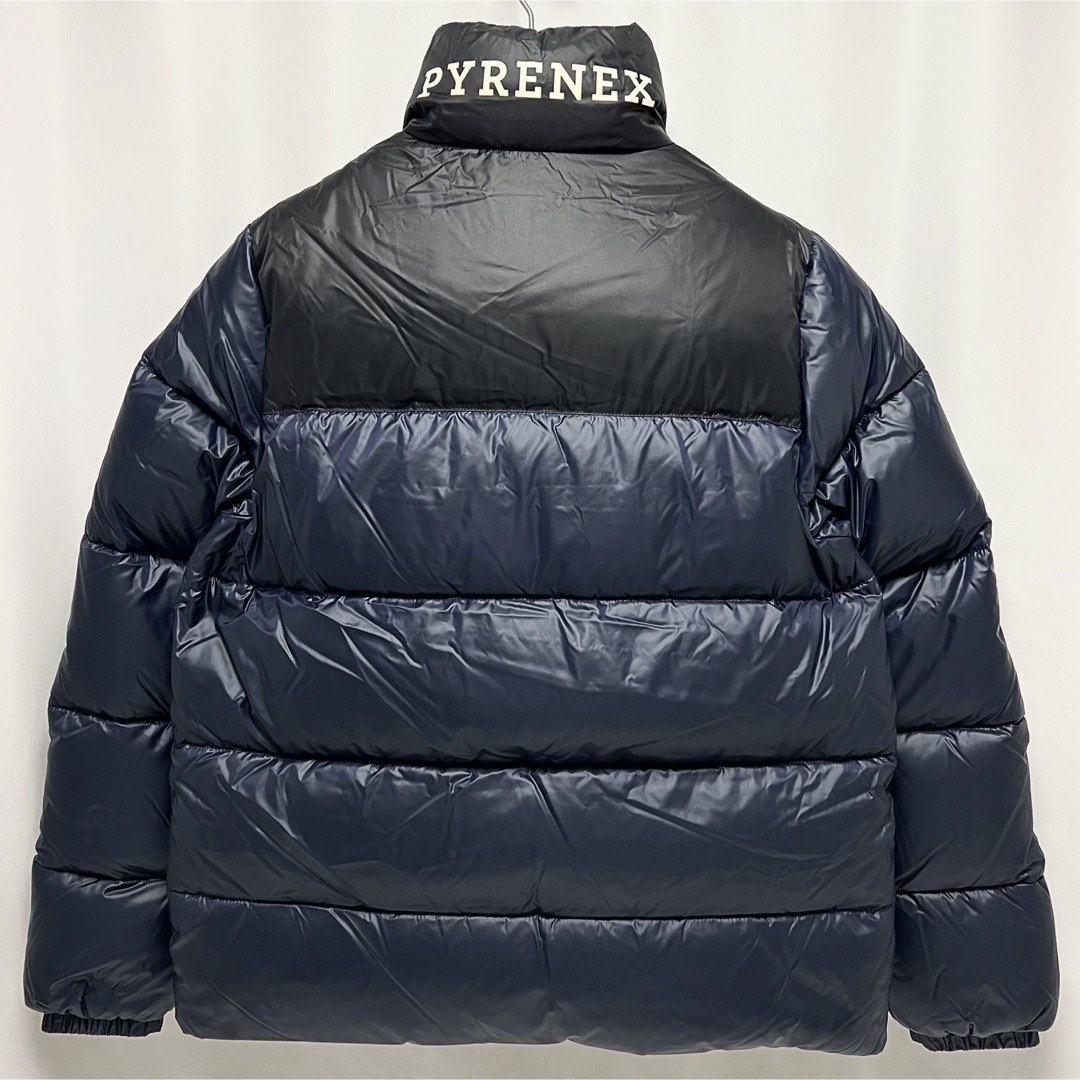 Pyrenex(ピレネックス)のS 新品 PYRENEX 日本未発売 ピレネックス ダウン ジャケット ロゴ 紺 メンズのジャケット/アウター(ダウンジャケット)の商品写真