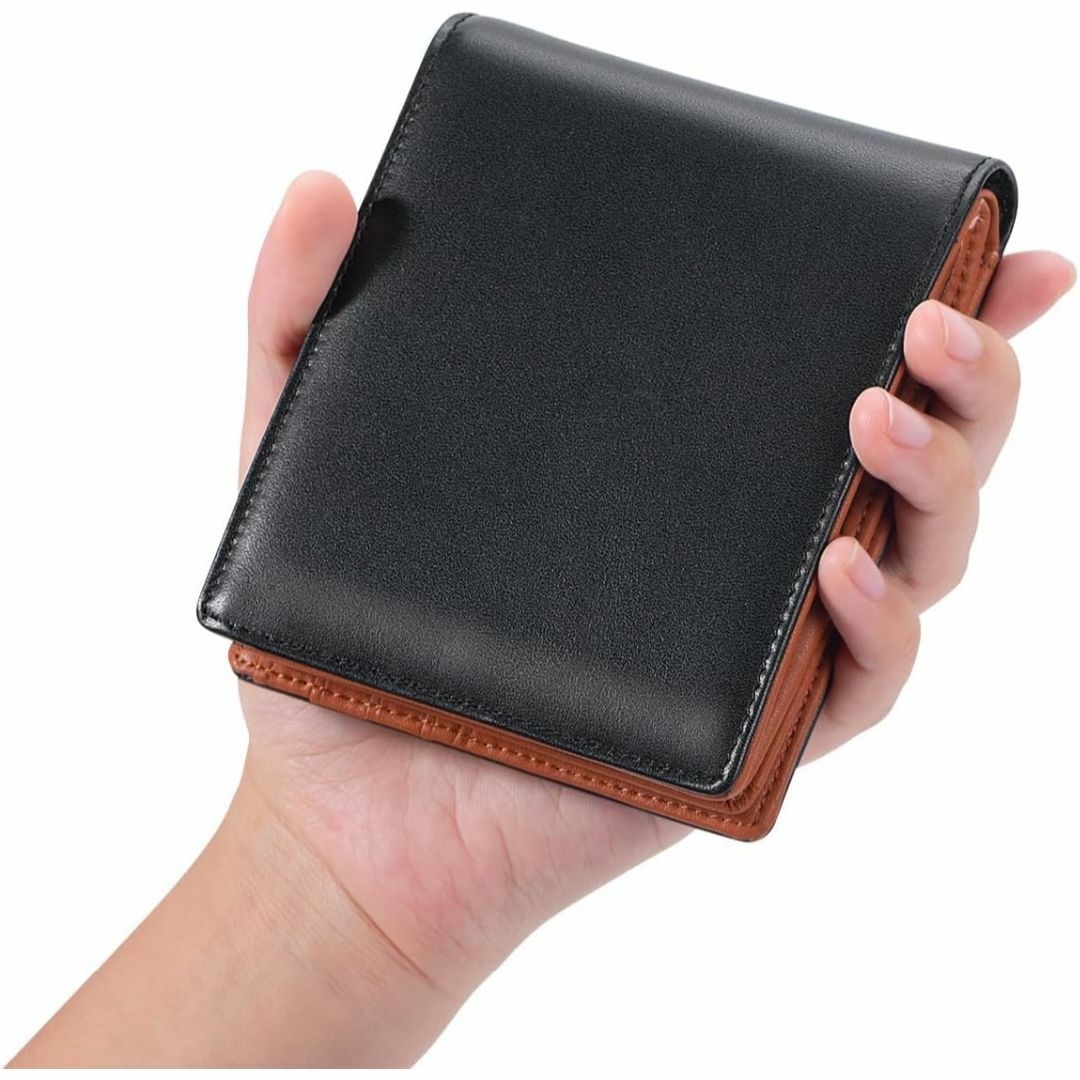 財布 メンズ 二つ折り ウォレット スキミング防止 薄型 大容量  メンズのファッション小物(折り財布)の商品写真