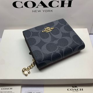 コーチ(COACH) シグネチャー 財布(レディース)（ブルー・ネイビー/青色