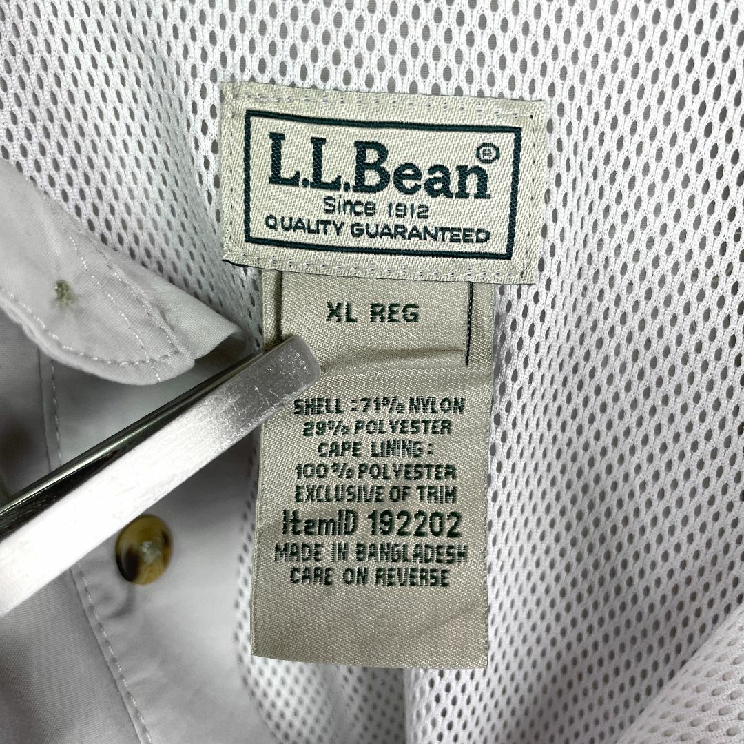 L.L.Bean(エルエルビーン)のエルエルビーン 長袖シャツ フィッシングシャツ グレー ロゴ刺繡 メンズ XL メンズのトップス(シャツ)の商品写真