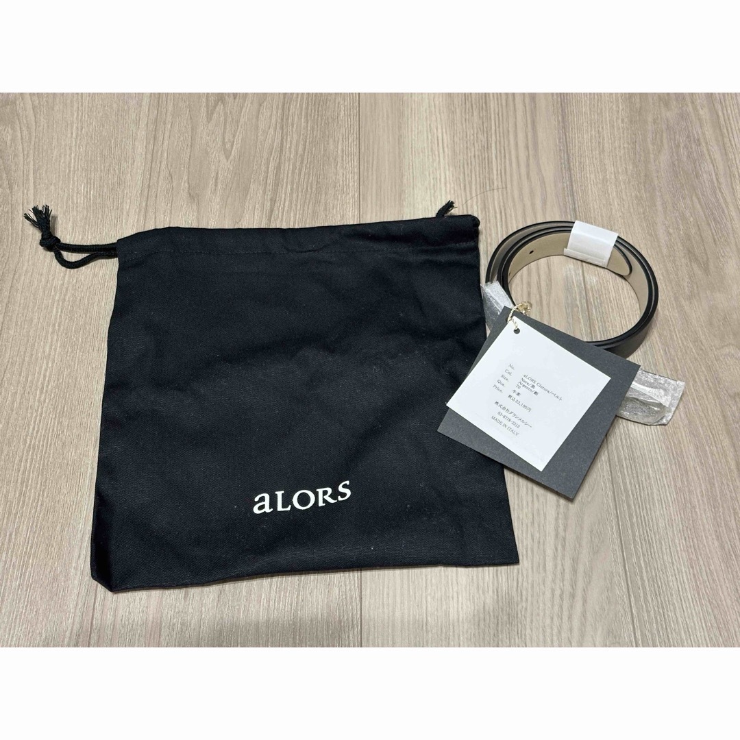 すぐお届け可能【新品未使用】aLORS アロー ベルト 黒×シルバー すぐお届け可能【新品未使用】aLORS アロー ベルト 黒×シルバー