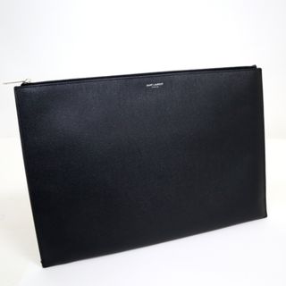 サンローラン(Saint Laurent)のサンローラン クラッチバッグ レザー ブラック×シルバー金具/kt08823tg(クラッチバッグ)