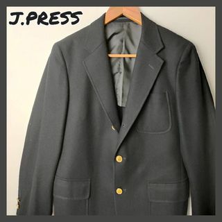 ジェイプレス(J.PRESS)のJ.PRESS レッドレーベル 最高級メリノウール3 金ボタン 紺ブレザー 古着(テーラードジャケット)