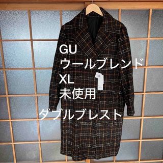 ジーユー(GU)のGU ウールブレンドダブルブレストコート(ロングコート)