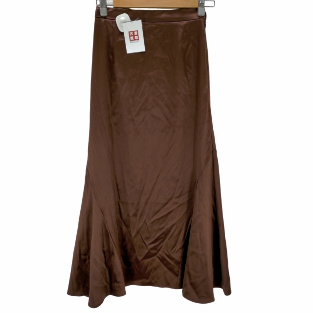 KBF(ケービーエフ)のKBF(ケイビーエフ) サテンフレアロングスカート レディース スカート フレア レディースのスカート(その他)の商品写真