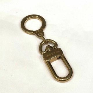 ルイヴィトン(LOUIS VUITTON)の美品 ルイヴィトン アノクレ キーリング バッグチャーム アクセ ゴールド(キーホルダー)