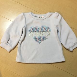 エニィファム(anyFAM)のanyFAM 花びら 裏起毛 トレーナー トップス(Tシャツ/カットソー)