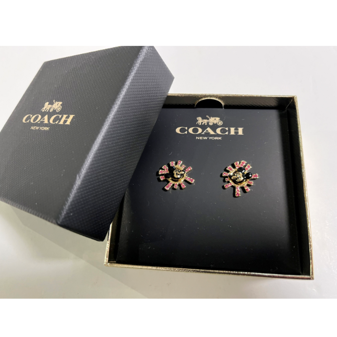 COACH(コーチ)の箱付き★新品未使用【COACH】ミッキーピアス キース×ディズニーコラボ レディースのアクセサリー(ピアス)の商品写真