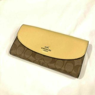 コーチ(COACH)の良品 COACH コーチ シグネチャー 長財布 ウォレット レディース(財布)