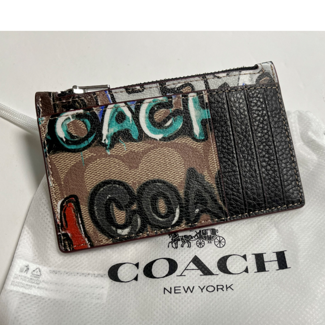 新品未使用★【COACH】ジップカードケース MINT+SERFコラボ