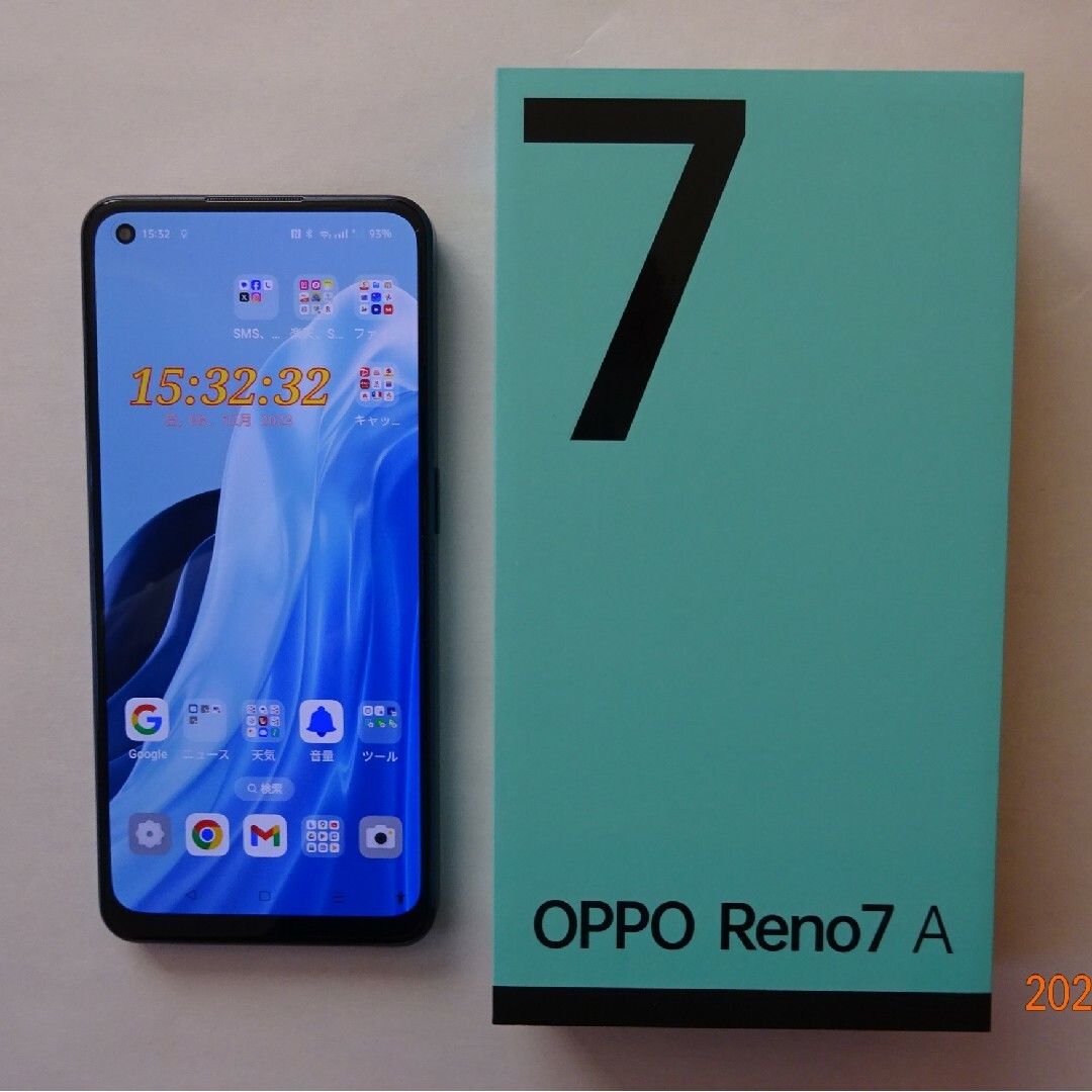 【美品】OPPO Reno7 A スターリーブラック (Y!mobile)のサムネイル