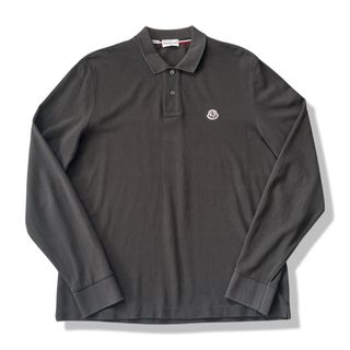 モンクレール(MONCLER)のMONCLER MAGLIA POLO MANICA 長袖ポロシャツ L グレー(ポロシャツ)