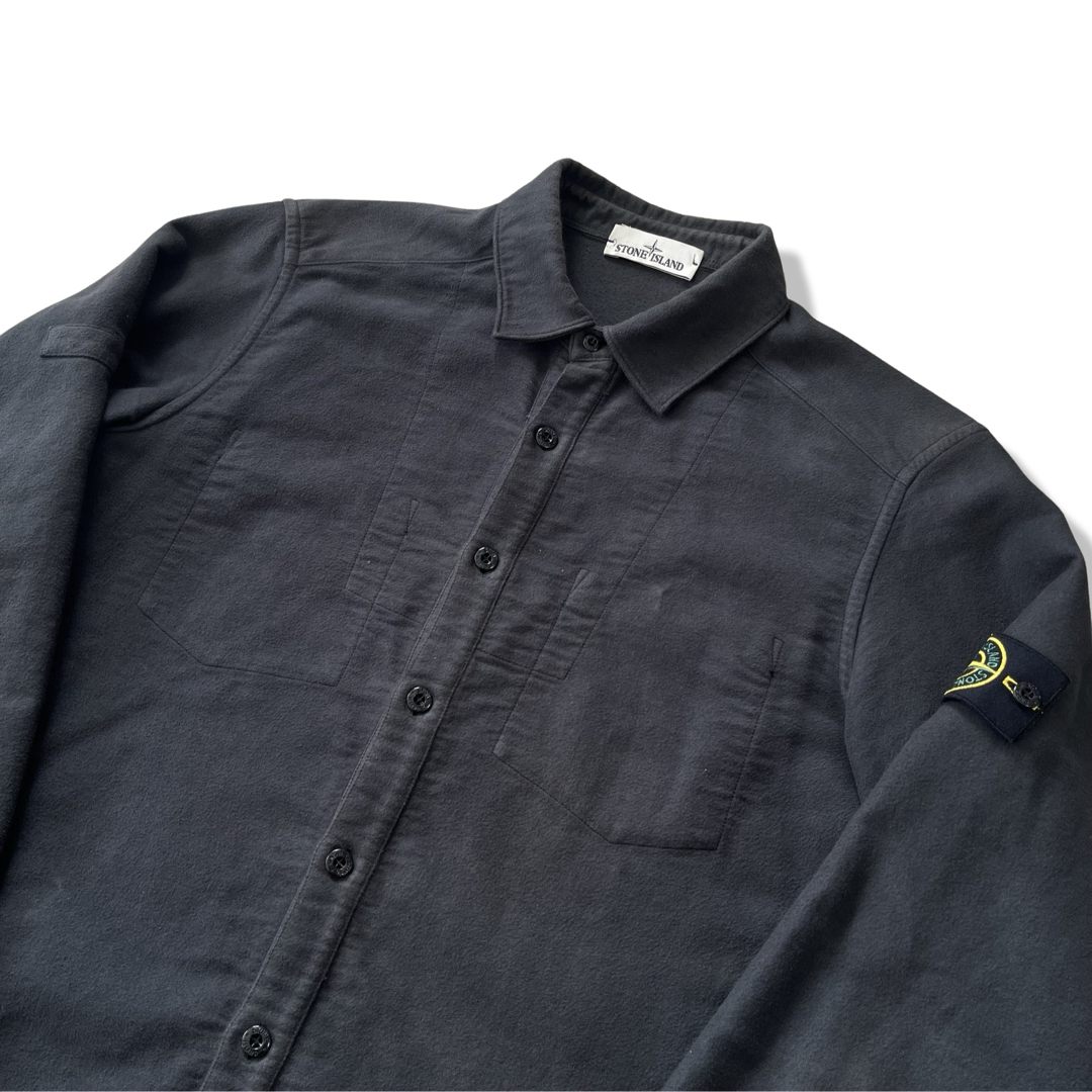 STONE ISLAND(ストーンアイランド)の【2016AW】STONE ISLAND 厚手コットン リーバシブルシャツ XL メンズのトップス(シャツ)の商品写真