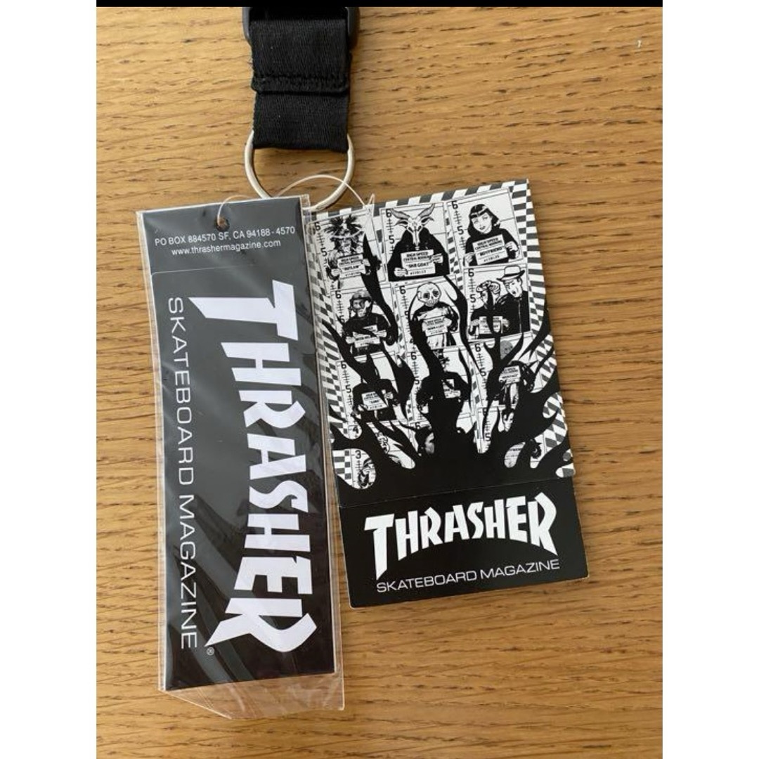 THRASHER(スラッシャー)の新品 スラッシャー カラビナ キーチェーン キーホルダー キーリング 小学生 レディースのファッション小物(キーケース)の商品写真