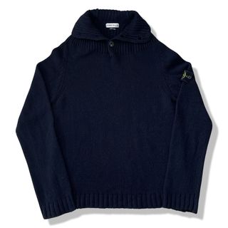 ストーンアイランド(STONE ISLAND)の【2002AW】STONE ISLAND ハイネックボタンニット セーター XL(ニット/セーター)