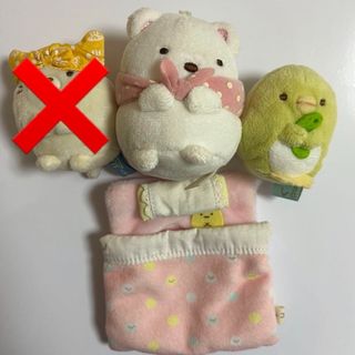 スミッコグラシ(すみっコぐらし)のすみっコぐらし てのりぬいぐるみ ねこ しろくま ぺんぎん？(ぬいぐるみ)