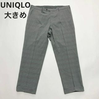 ユニクロ(UNIQLO)のcu323/UNIQLO/ユニクロ メンズスラックス 大きめ 春夏グレーチェック(スラックス)